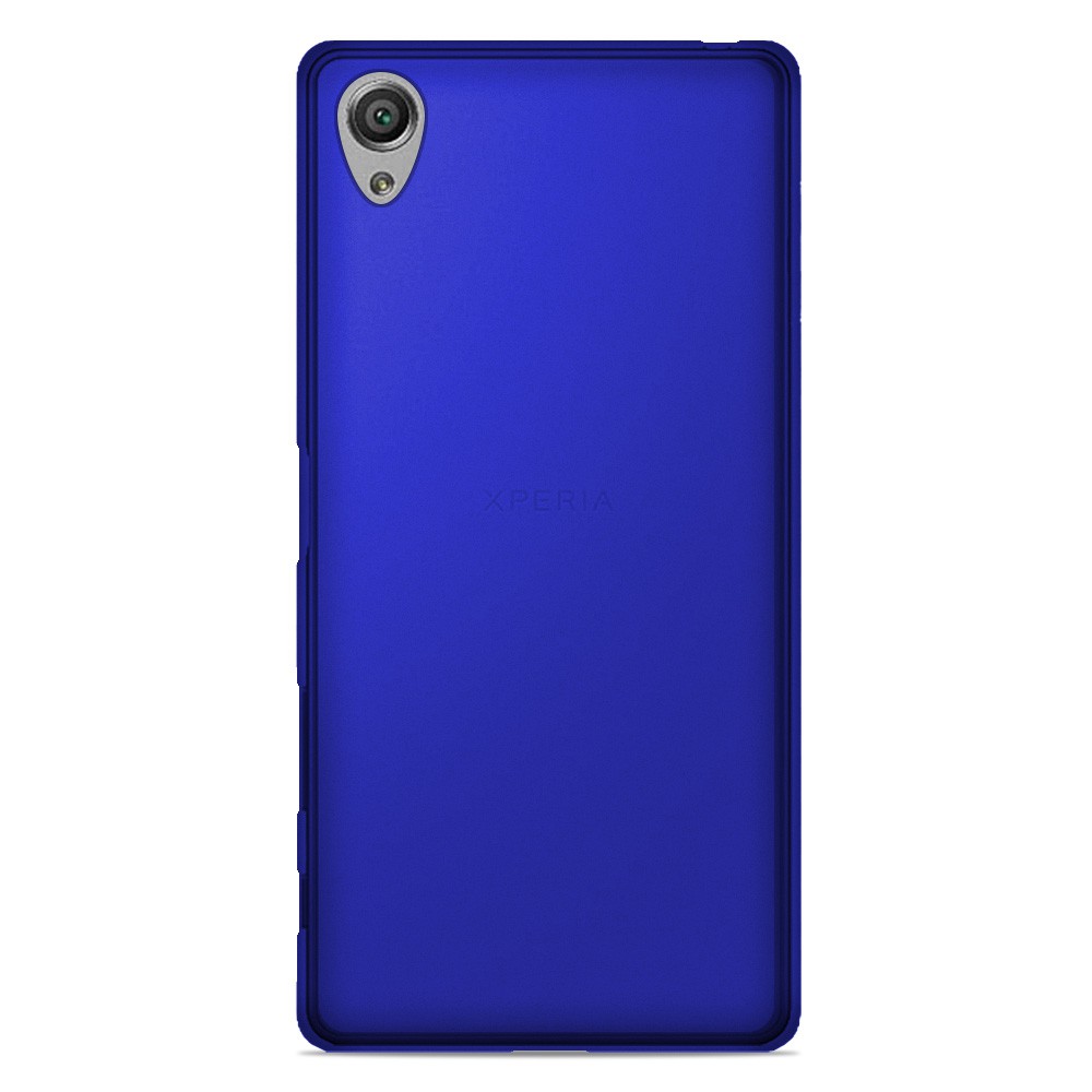 Coque silicone unie compatible Givré Bleu Sony Xperia XA