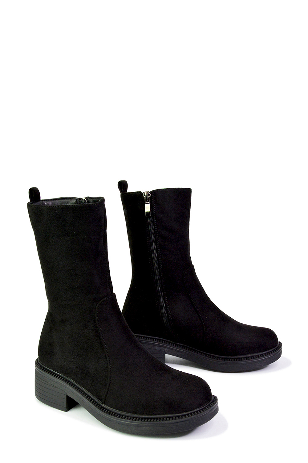 XY London 'Senna' Calf High Cleated Sole Boots 5