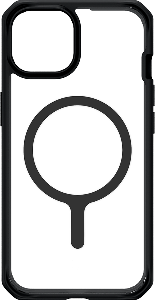 Coque Renforcée Apple iPhone 14 Plus Compatible MagSafe Hybrid Solid Transparente Noire Itskins