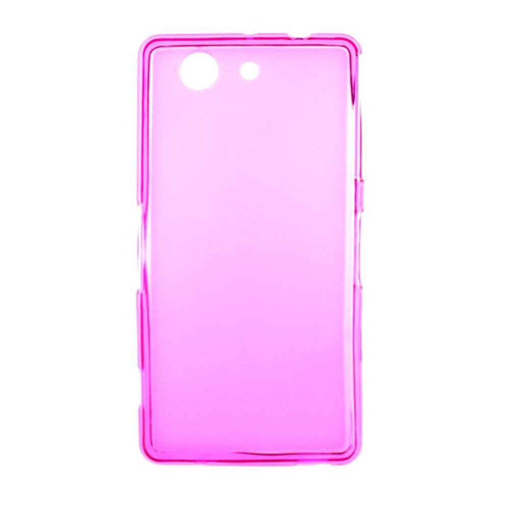 Coque silicone unie compatible Givré Rose Sony Xperia Z3 Compact