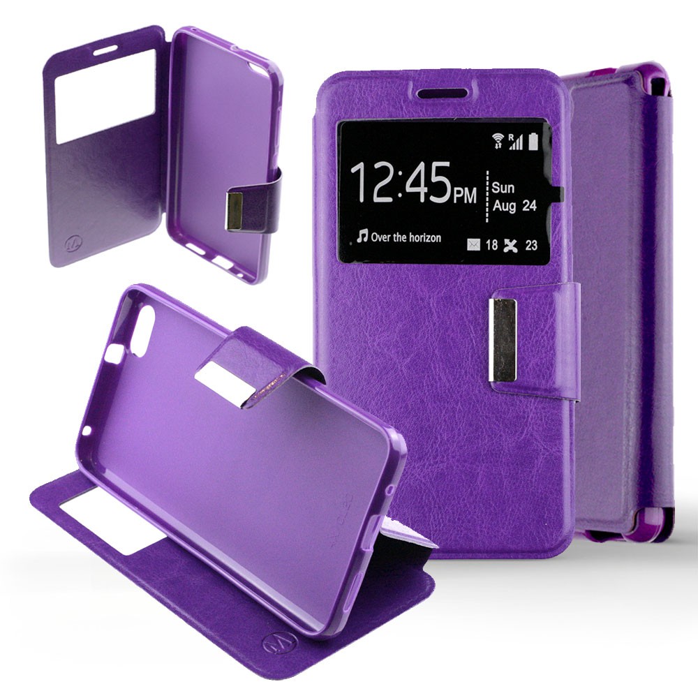 Etui Folio Violet compatible Huawei Honor 4X