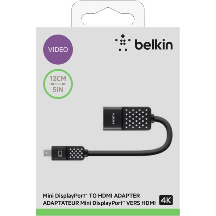 BELKIN Adaptateur Mini DisplayPort to HDMI - 4K