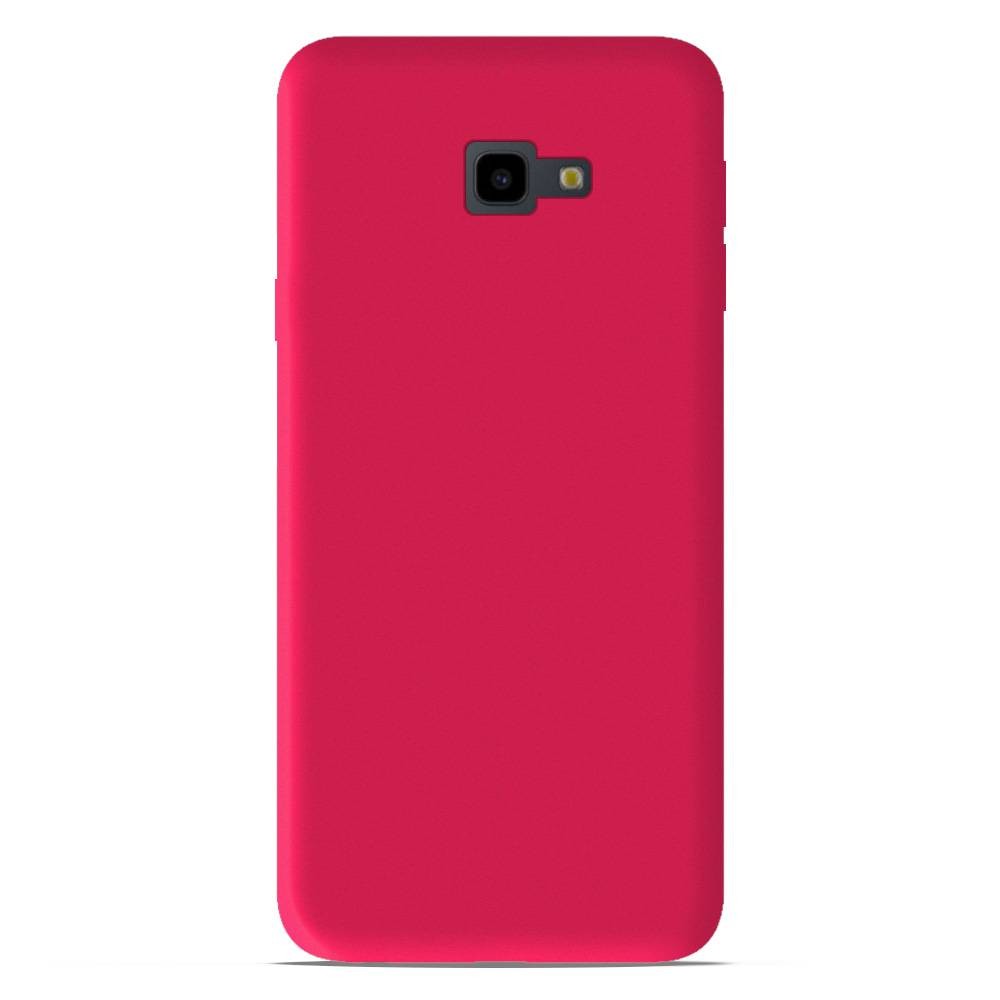 Coque silicone unie Mat Rose compatible Samsung Galaxy J4 Plus 2018