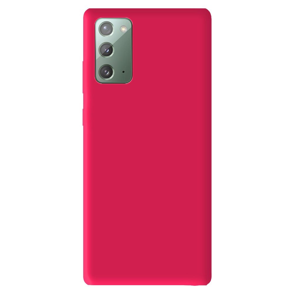 Coque silicone unie Mat Rose compatible Samsung Galaxy Note 20
