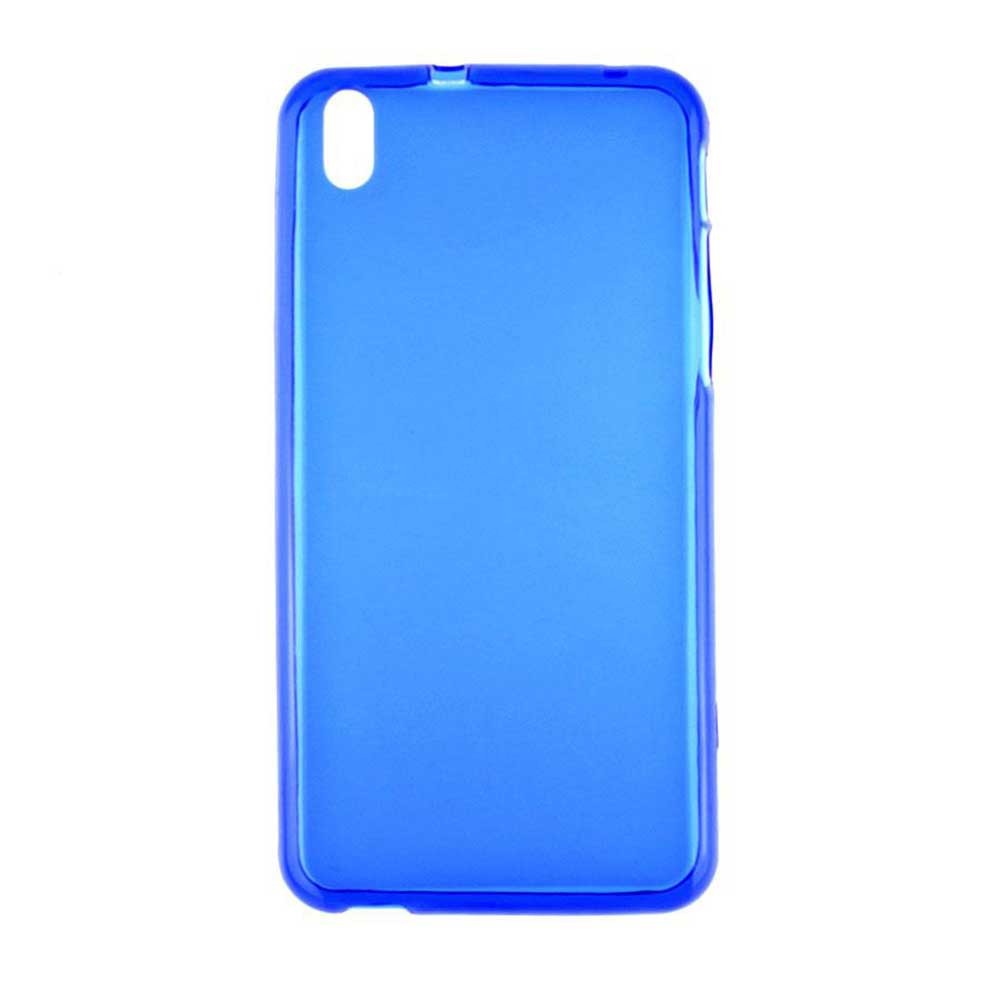 Coque silicone unie compatible Givré Bleu HTC Desire 816