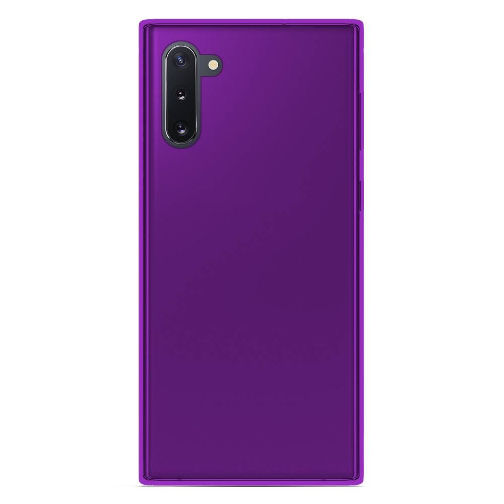 Coque silicone unie compatible Givré Violet Samsung Galaxy Note 10
