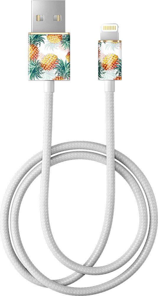 Câble USB A/Lightning 1 m 2.4A Pinapple Bonanza Ideal Of Sweden