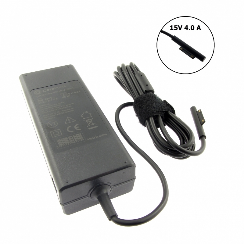 Charger (Power Supply), 15V, 4.0A for MICROSOFT Surface Book 1706