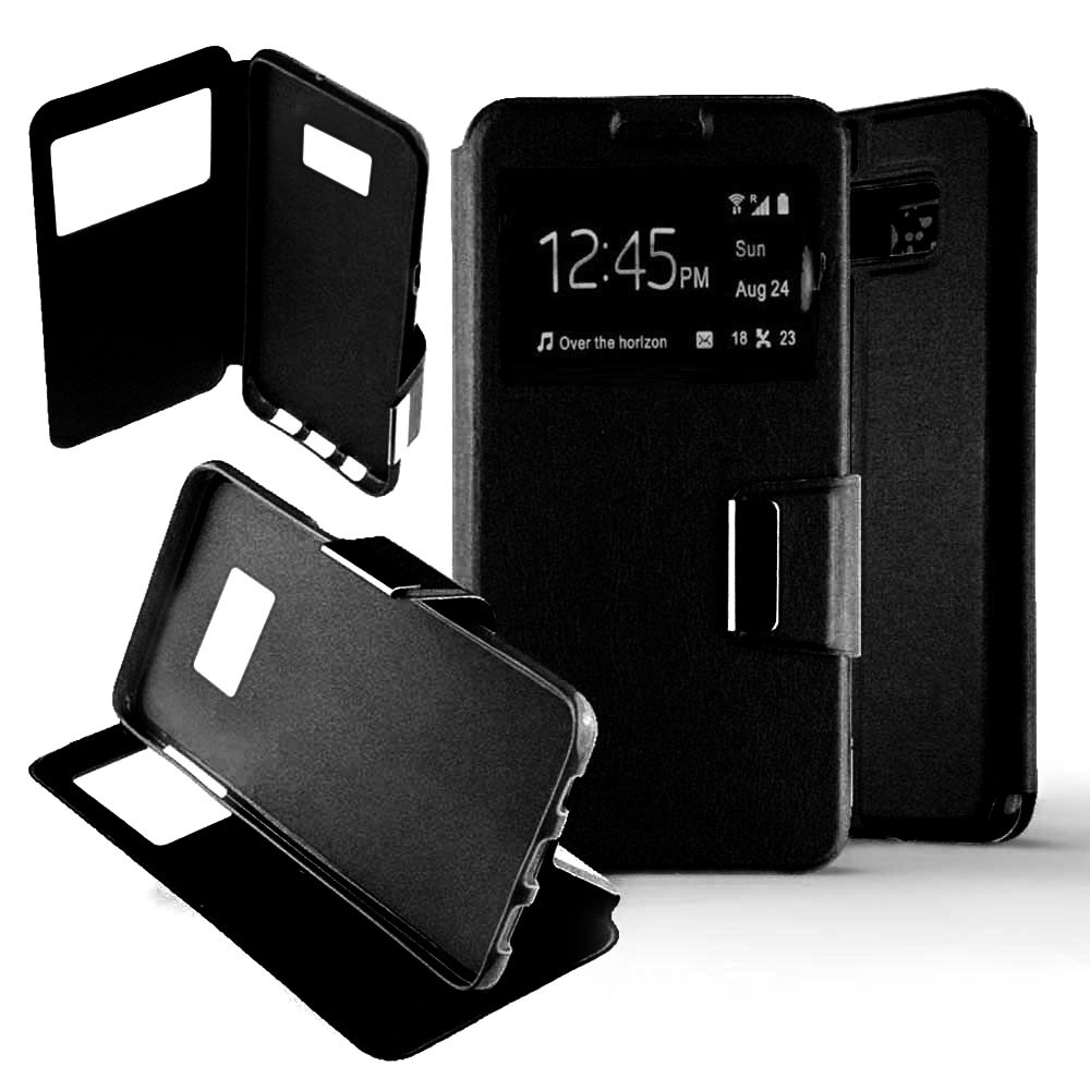 Etui Folio Noir compatible Samsung Galaxy S8 Plus