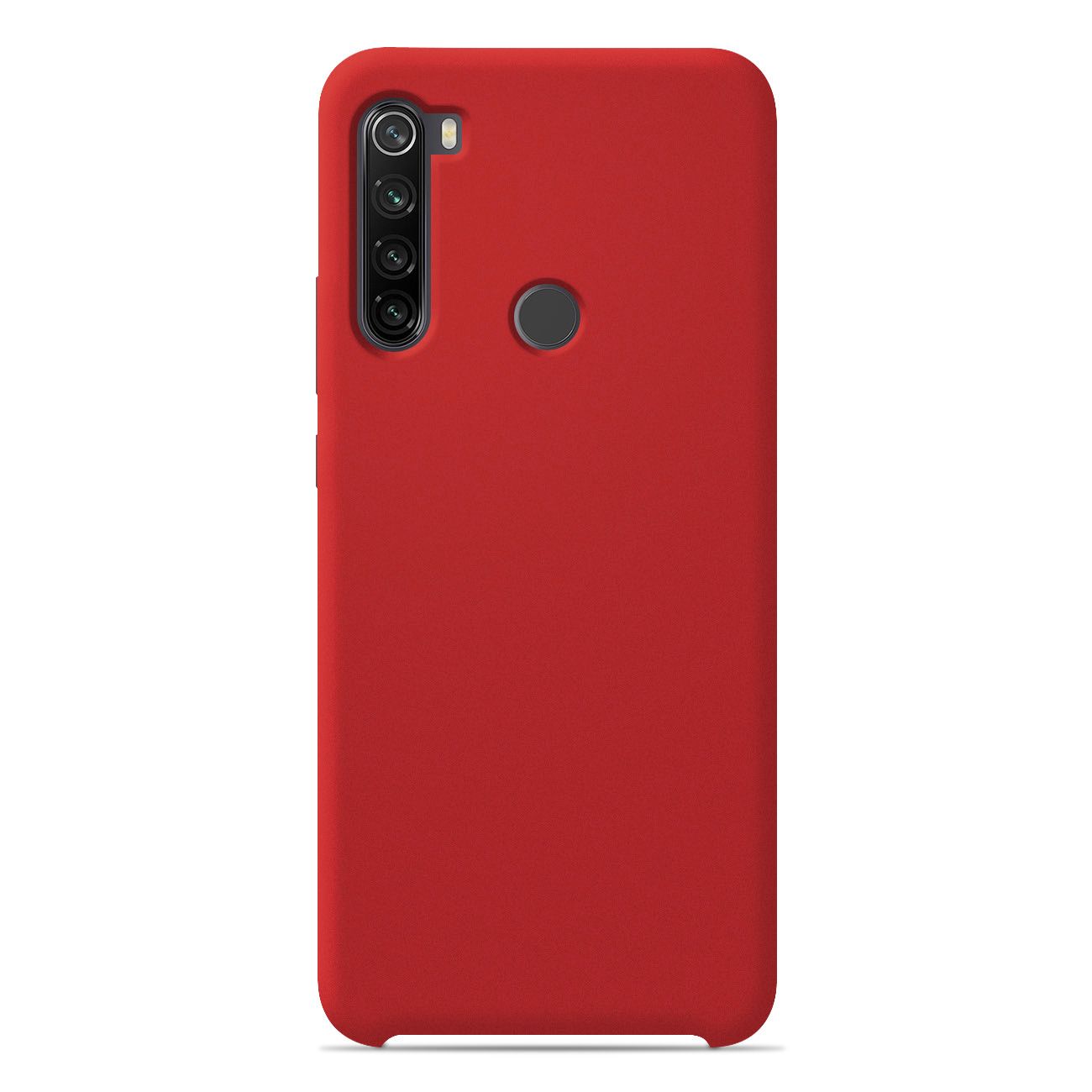 Coque silicone unie Soft Touch Rouge compatible Xiaomi Redmi Note 8
