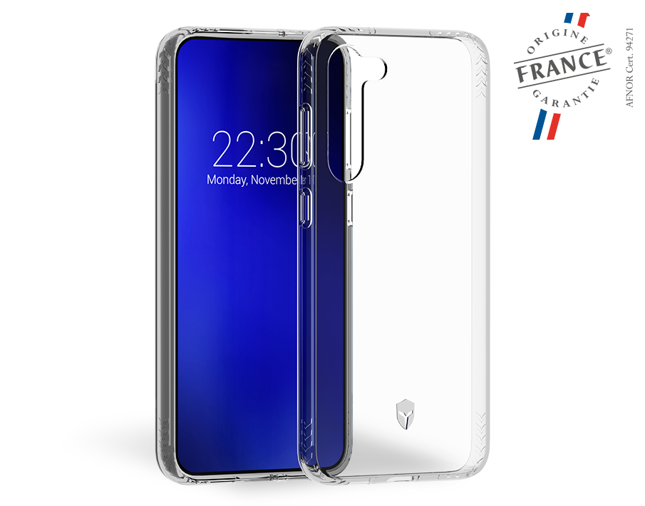 Coque Renforcée Samsung G S23+ 5G PULSE Garantie à vie Transparente - Origine France Garantie Force Case