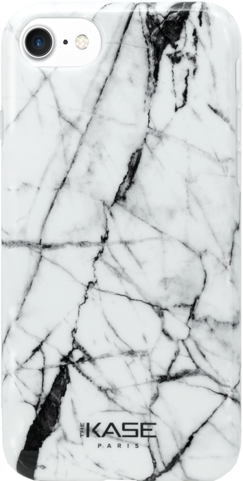 Coque en silicone effet marbré pour Apple iPhone 6/6s/7/8/SE 2020, Blanc