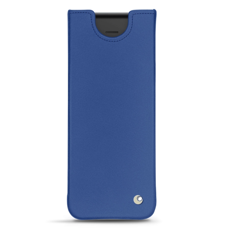 Pochette cuir Samsung Galaxy Z Fold2 / Fold3 - Pochette - Bleu - Cuir lisse