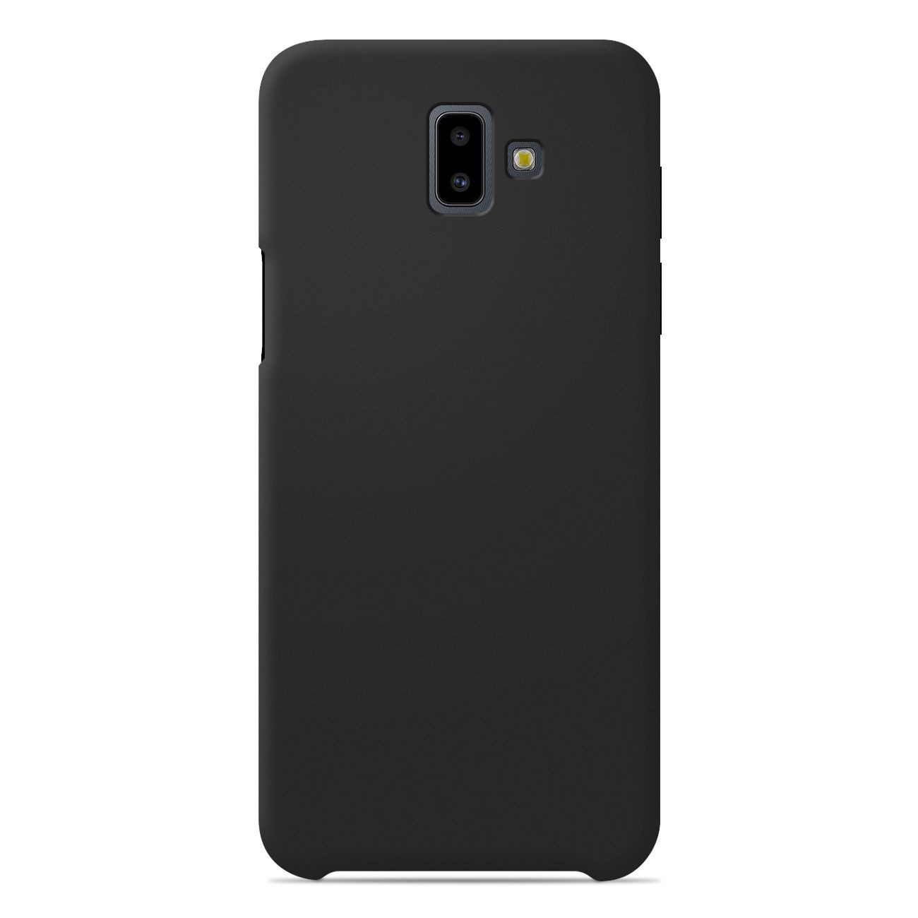 Coque silicone unie Soft Touch Noir compatible Samsung Galaxy J6 Plus 2018