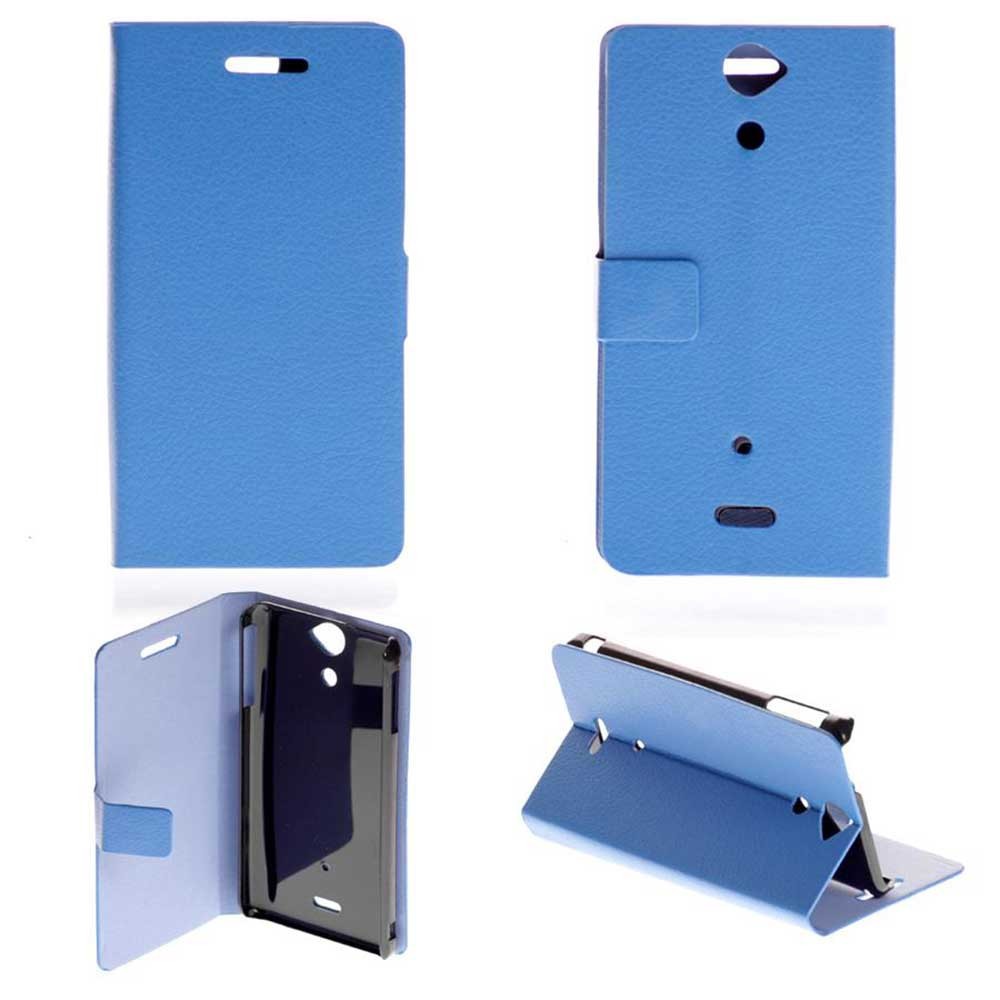 Etui Folio Bleu compatible Sony Xperia V