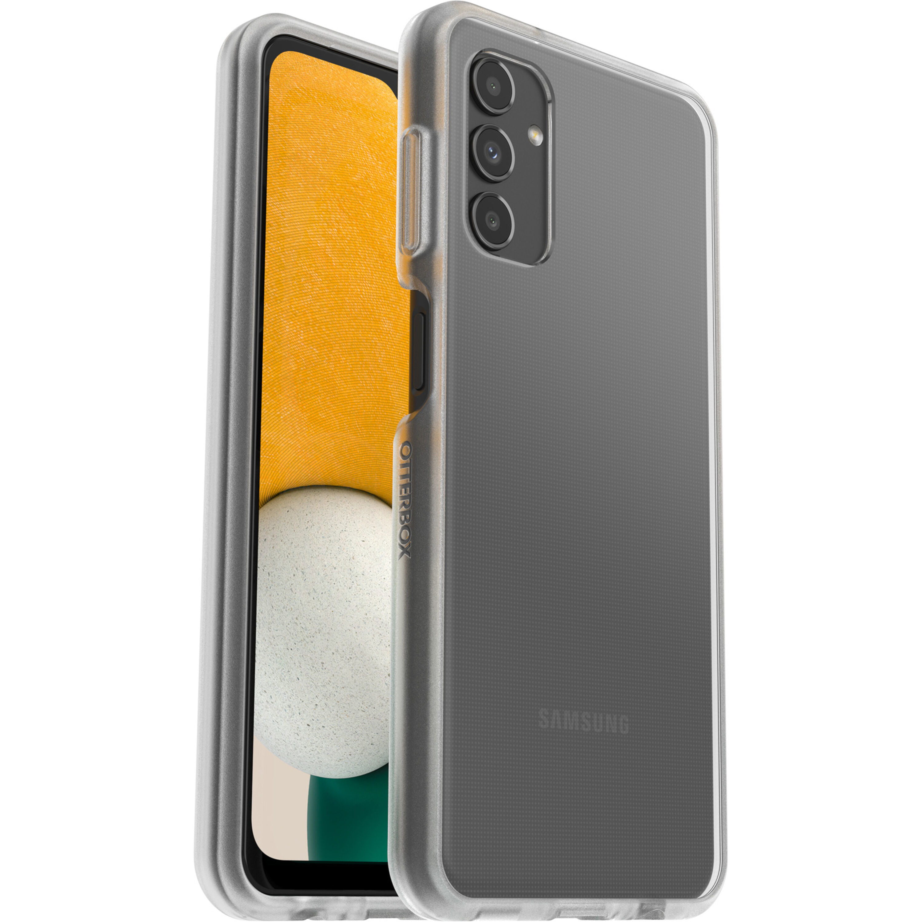 Coque React Série pour Samsung Galaxy A13 (5G), Antichoc, anti-chute, ultra-mince, protection fine, testé selon les normes militaires, Antimicrobien - Transparent