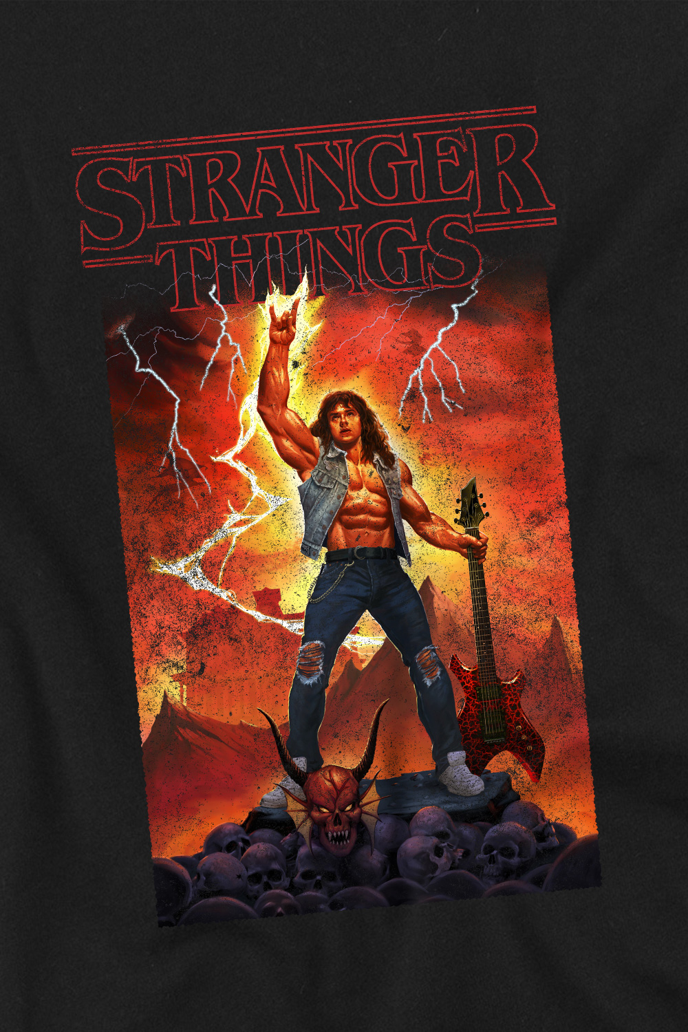 Stranger Things Rock Of Eddie Munson T-Shirt 2