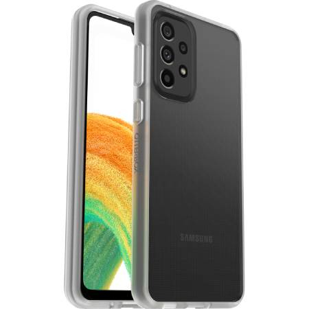 Coque React Série pour Samsung Galaxy A33 (5G), Antichoc, anti-chute, ultra-mince, protection fine, testé selon les normes militaires, Antimicrobien - Transparent