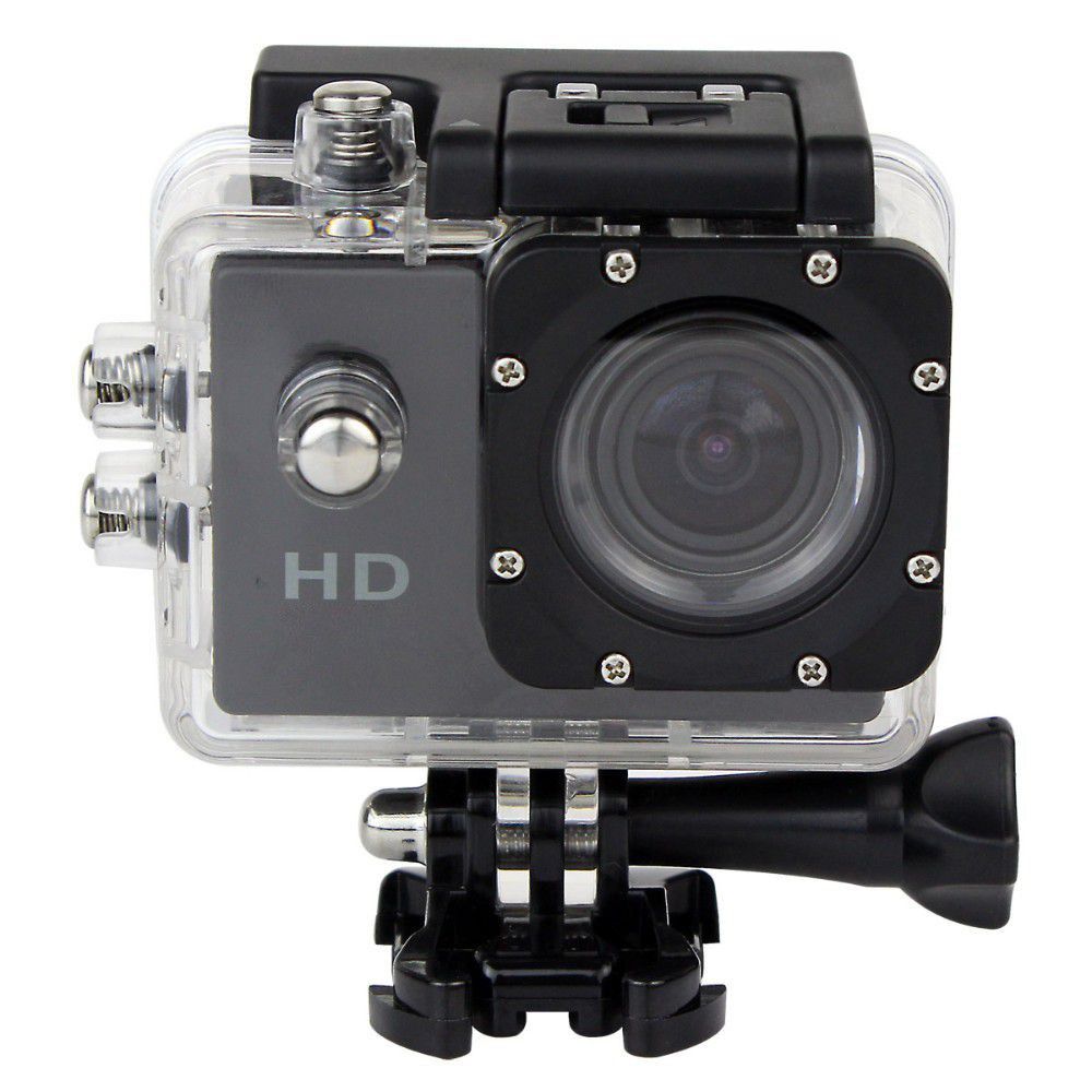 Mini Caméra Sport HD 1080P Étanche 30M Écran Photos Vidéo Angle 140° Noir 8 Go YONIS
