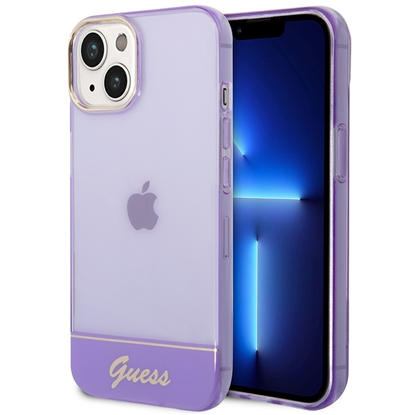 Guess Étui pour iPhone 14 Plus 6.7'' violet Translucide