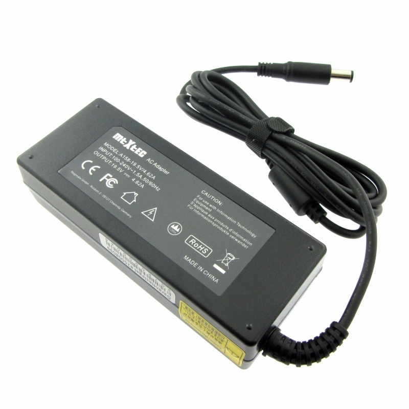 Charger (Power Supply), 19.5V, 4.62A for DELL Latitude E6410, 90W, Connector 7.4 x 5.5 mm round