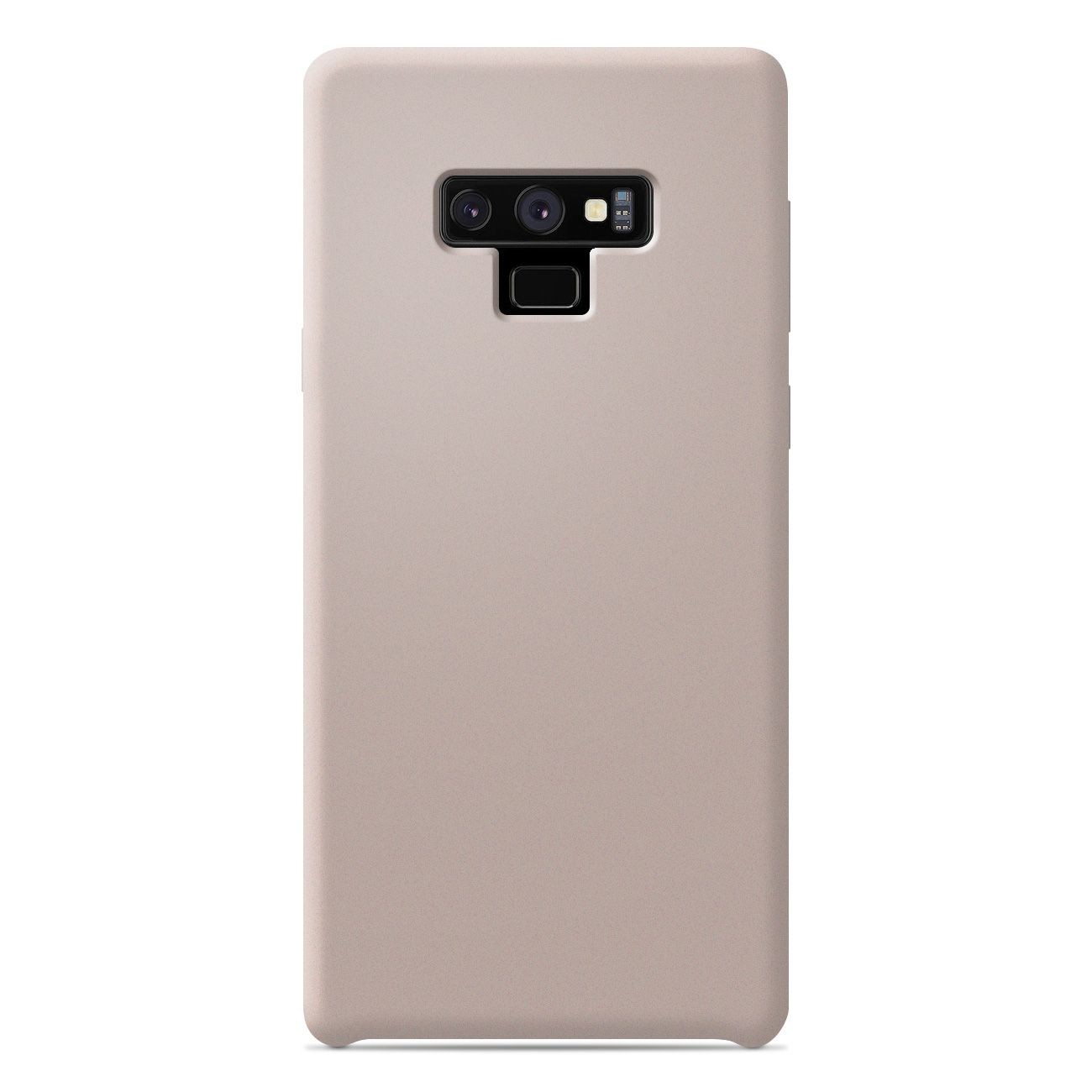 Coque silicone unie Soft Touch Sable rosé compatible Samsung Galaxy Note 9