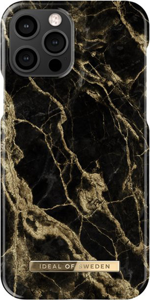 iPhone 12 / 12 Pro Fashion Case Golden Smoke Marble Ideal Of Sweden