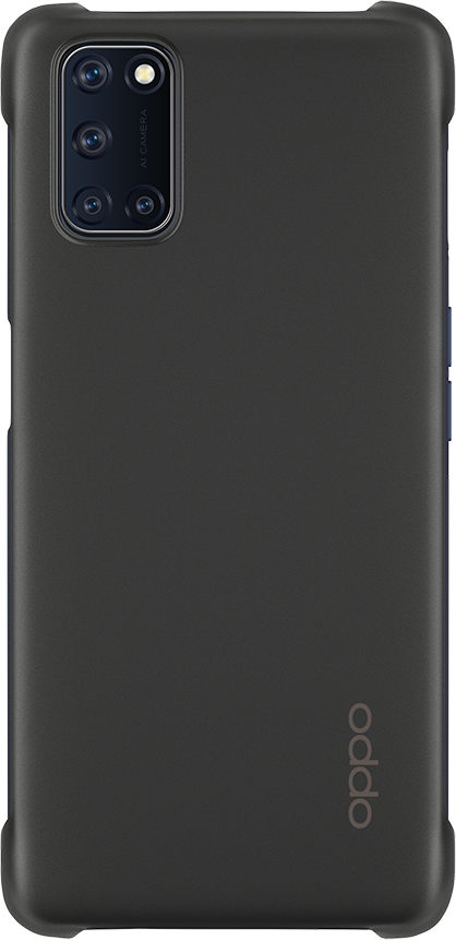 Carcasa semitransparente negra para Oppo A72