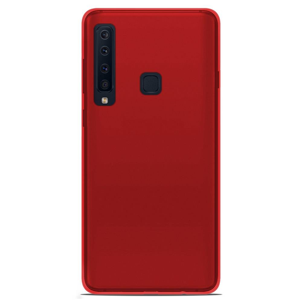 Coque silicone unie compatible Givré Rouge Samsung Galaxy A9 2018