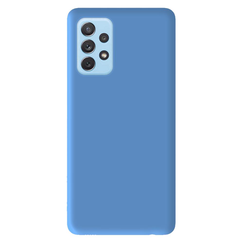 Coque silicone unie Mat Bleu compatible Samsung Galaxy A32 5G