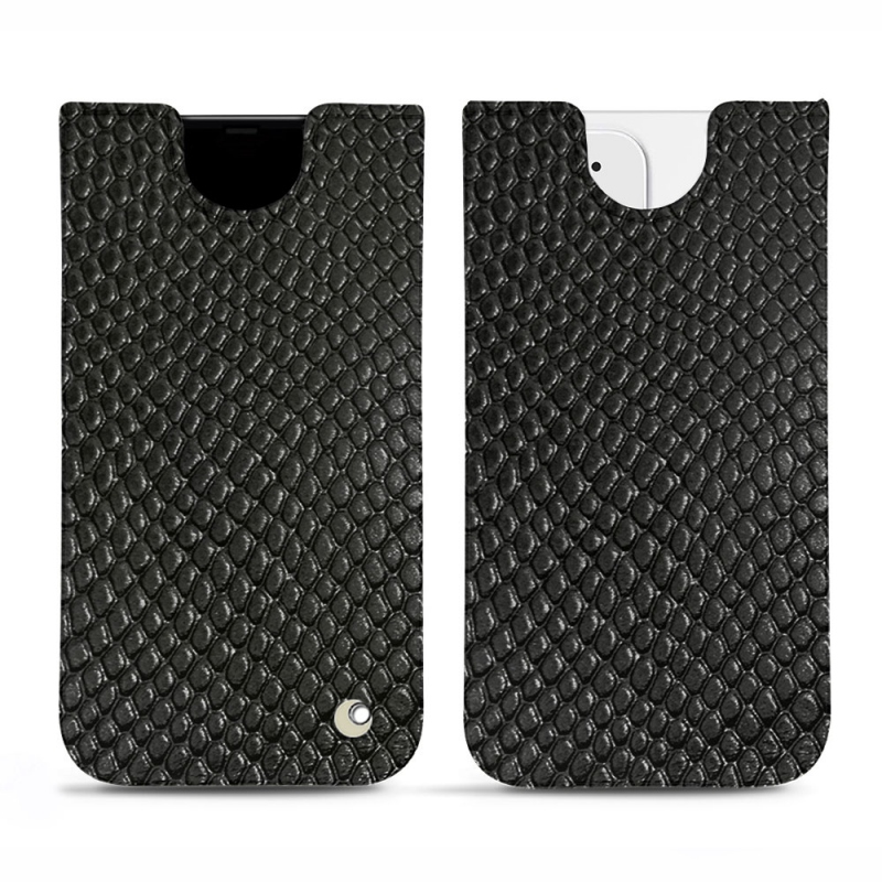 Pochette cuir Apple iPhone 12 mini - Pochette - Noir - Cuirs spéciaux
