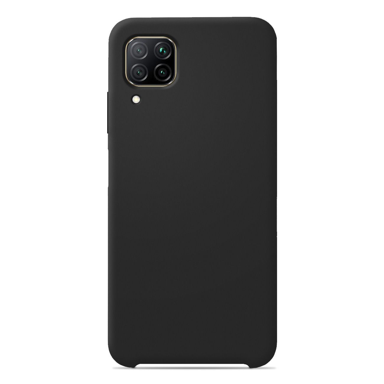 Coque silicone unie Soft Touch Noir compatible Huawei P40 Lite