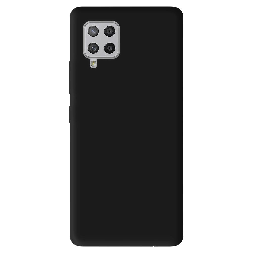 Coque silicone unie Mat Noir compatible Samsung Galaxy A42 5G