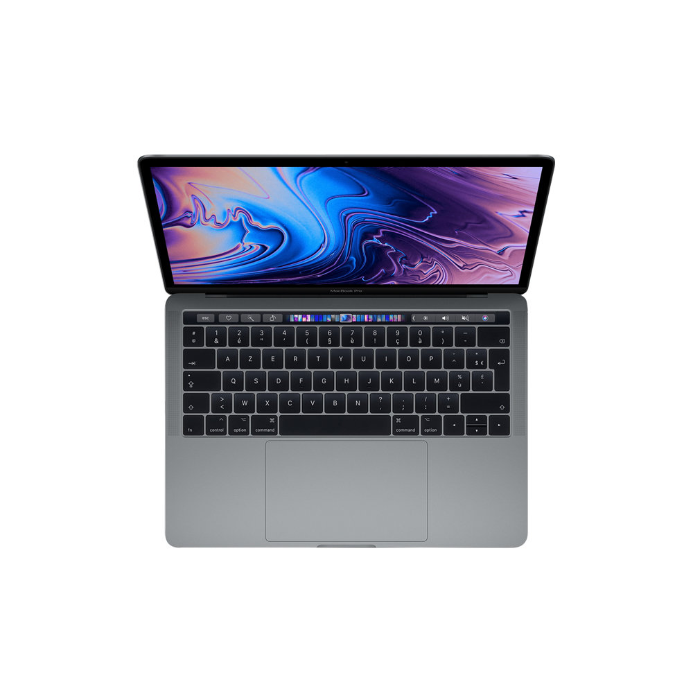 MacBook Pro Core i7 (2019) 13.3', 1.7 GHz 128 Go 8 Go Intel Iris Plus Graphics 645, Gris sidéral - AZERTY