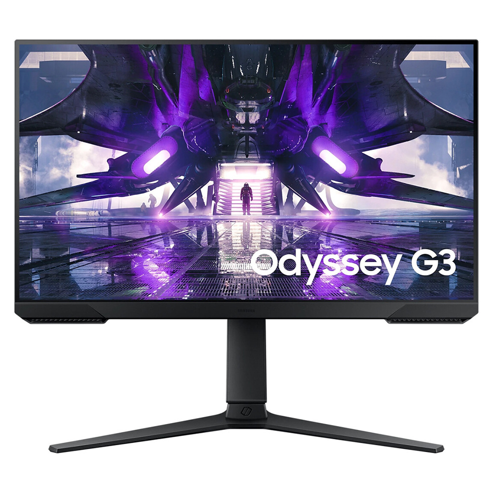 Pantalla de 24'' Samsung LS24AG320NUXEN Gaming Odyssey G3A Negra Full HD VA 1ms 165 Hz. AMD FreeSync. Pie regulable en altura, giratorio, giratorio