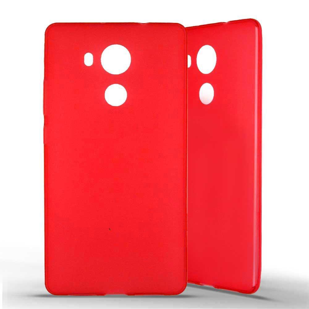 Coque silicone unie compatible Givré Rouge Huawei Mate 8