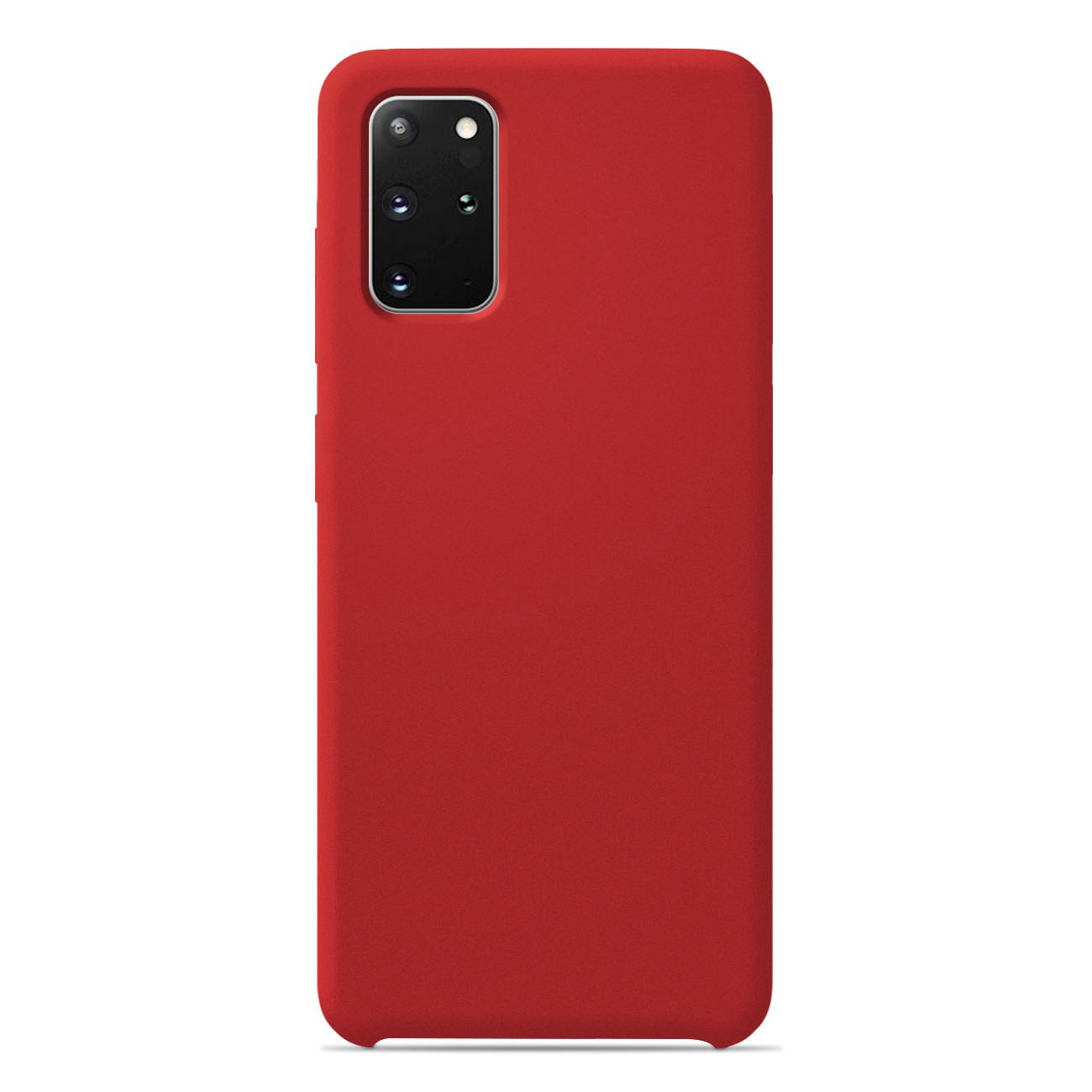 Coque silicone unie Soft Touch Rouge compatible Samsung Galaxy S20
