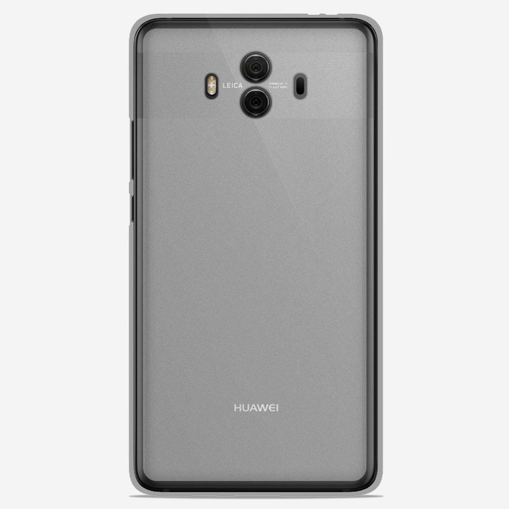 Coque silicone unie compatible Givré Blanc Huawei Mate 10