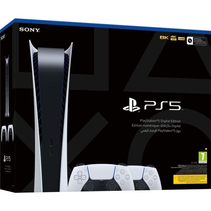 Consola digital PlayStation 5 + 2º mando DualSense blanco