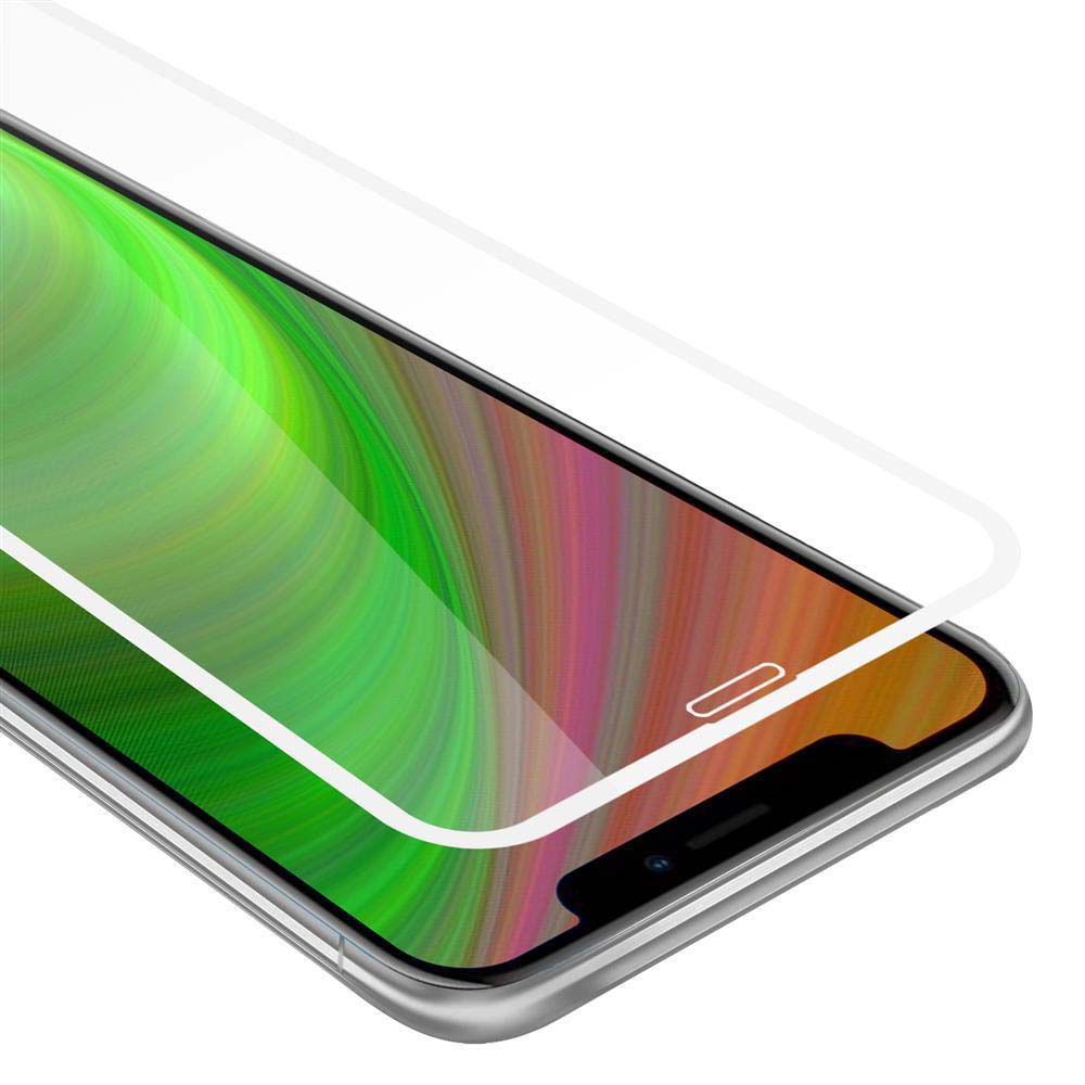 Verre trempé pour Apple iPhone X / XS en TRANSPARENT avec du blanc Film de protection d'écran durci tempered glass plain ecran d'une dureté de 9H avec 3D Touch