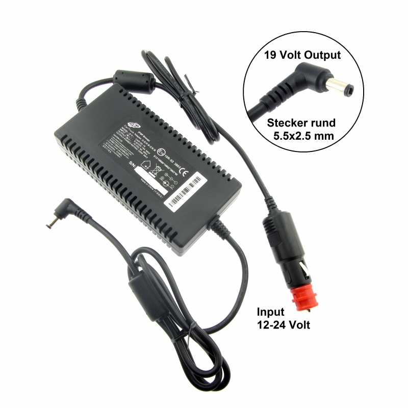 Car/Truck Adapter, 19V, 6.3A for MSI GE700