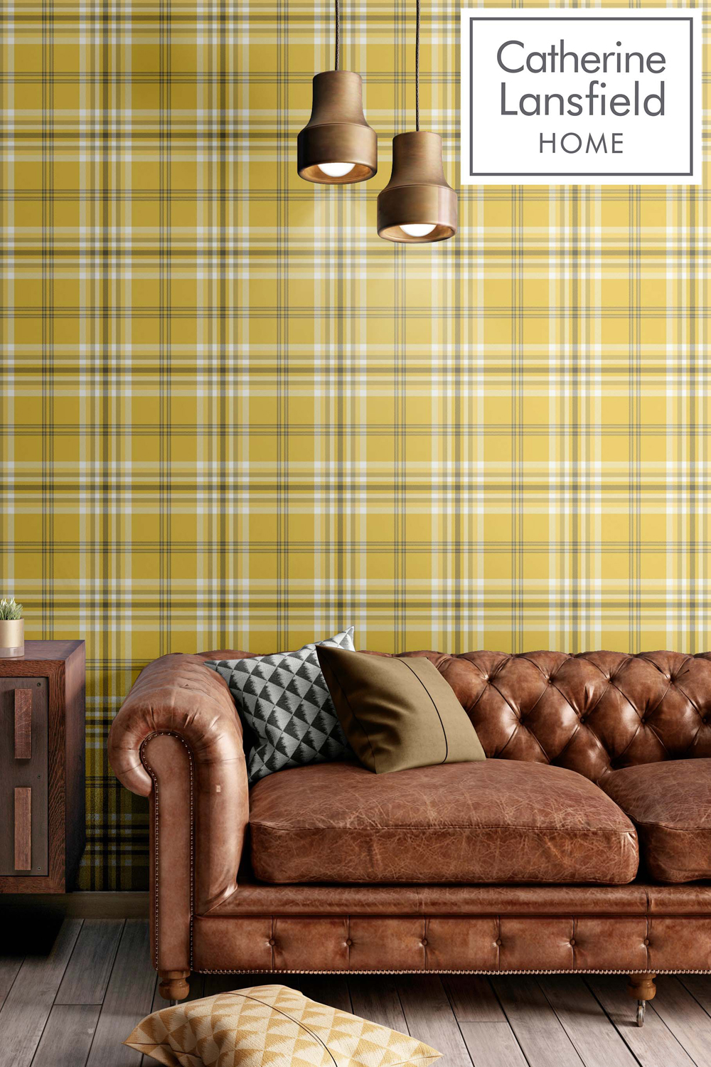 Catherine Lansfield 'Kelso Check' Wallpaper 2