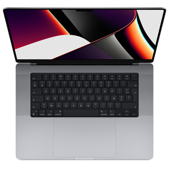 MacBook Pro M1 Max (2021) 16.2', 3.2 GHz 512 Go 32 Go  Apple GPU 24, Gris sidéral - QWERTY - Espagnol
