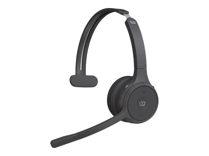 Cisco Headset 721 - Headset - on-ear - Bluetooth - wireless - carbon black - Cisco Webex Certified