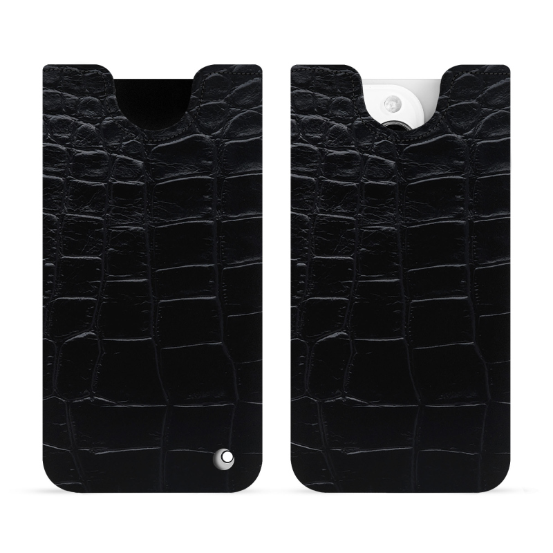 Pochette cuir Apple iPhone 15 Pro - Pochette - Noir - Cuirs spéciaux