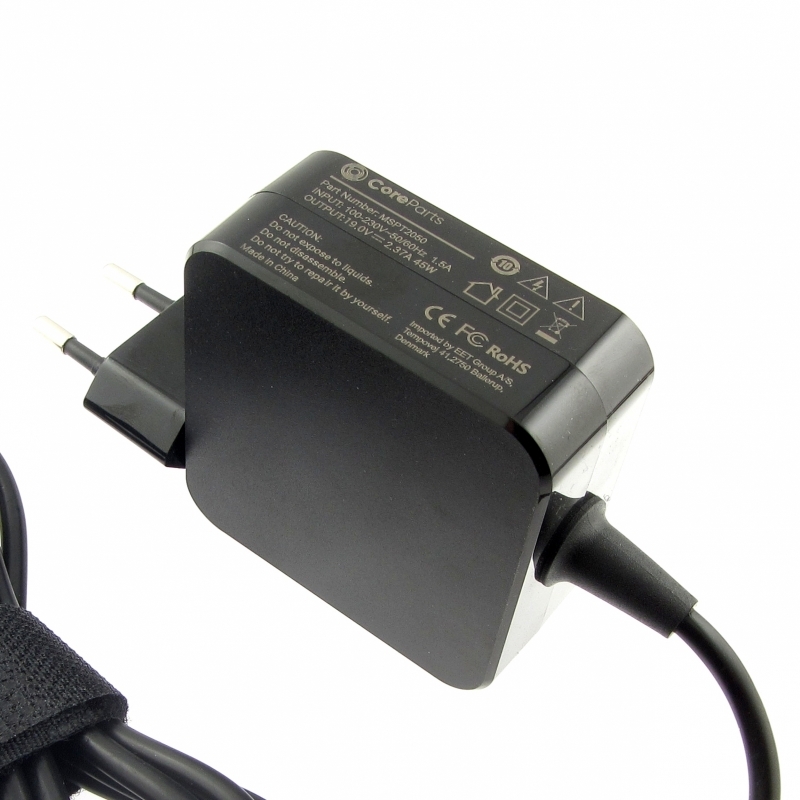 Charger (power supply unit), 19V, 2.37A for MEDION Akoya E6416 MD99610, wall power supply unit