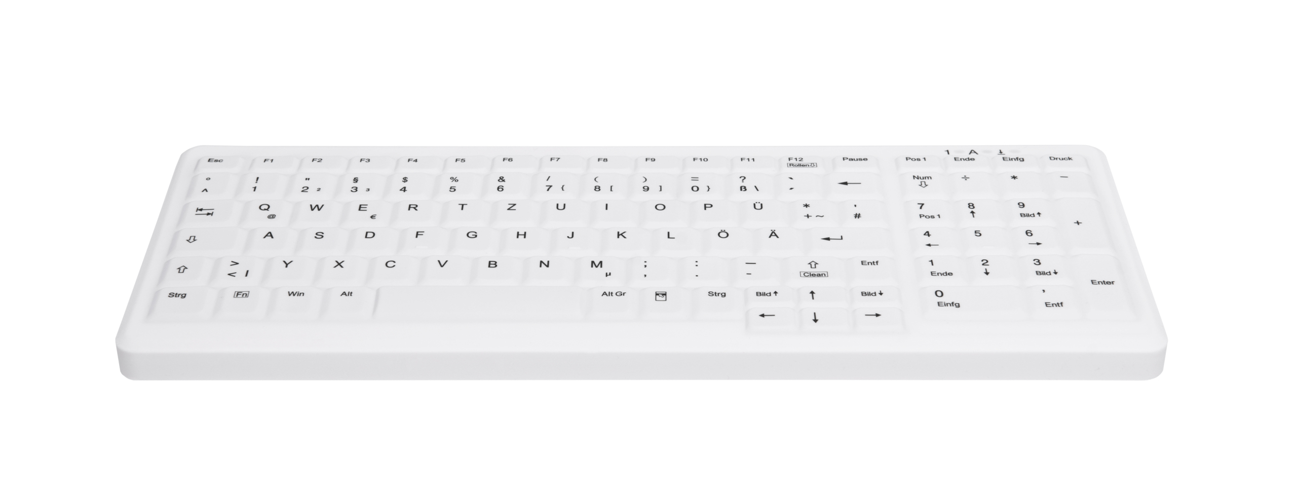 CHERRY AK-C7000 clavier USB AZERTY Belge Blanc