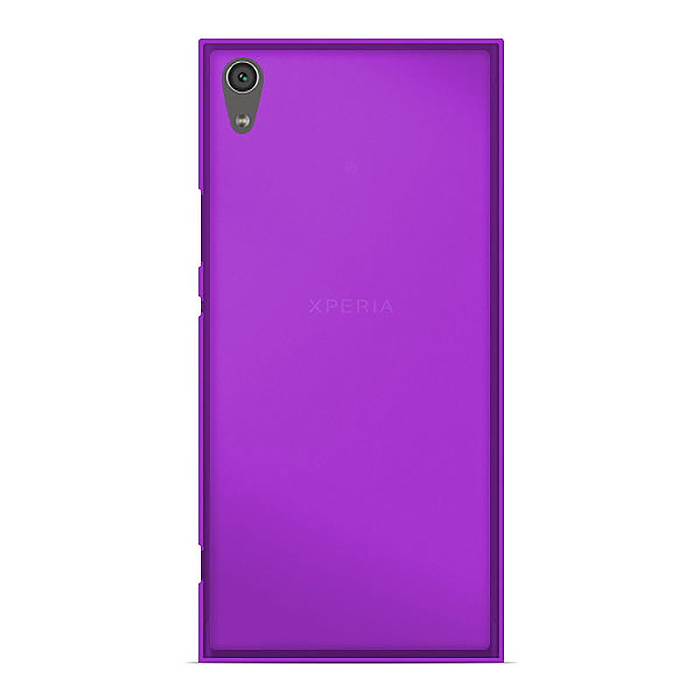 Coque silicone unie compatible Givré Violet Sony Xperia XA1 Plus