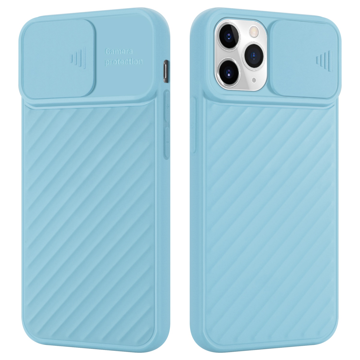 Coque pour Apple iPhone 11 PRO MAX en Mat Turquoise Housse de protection Étui en silicone TPU flexible et avec protection pour appareil photo