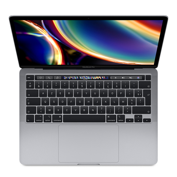 MacBook Pro Core i5 (2020) 13.3', 2 GHz 2 To 32 Go Intel Iris Plus Graphics, Gris sidéral - AZERTY